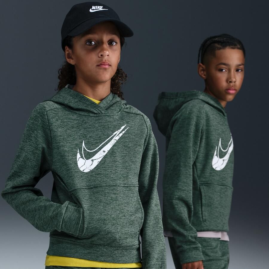 Nike Multi Stain Repel Therma-FIT hoodie voor kids Groen - Foto 4