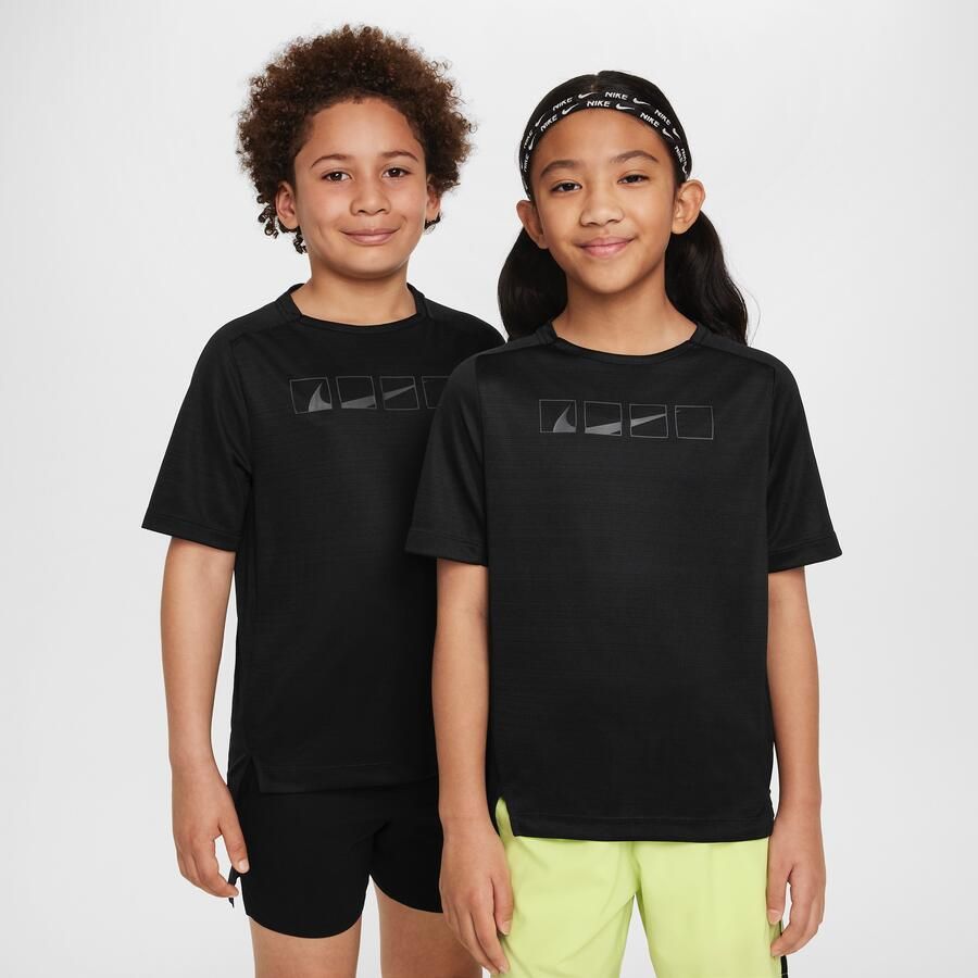 Nike Multi Tech jongenstop met Dri-FIT en korte mouwen Zwart - Foto 4