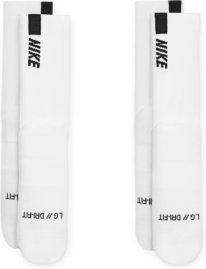 Nike Multiplier Crew Sokken (2 paar) Wit