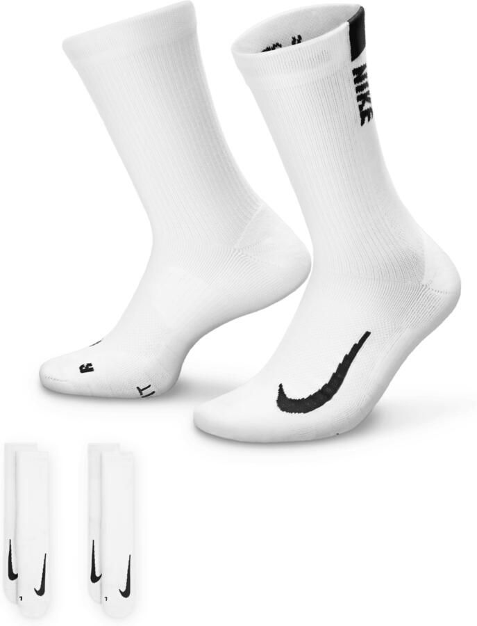 Nike Multiplier Crew Sokken (2 paar) Wit - Foto 2