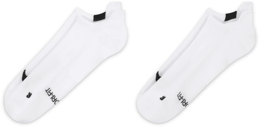 Nike Multiplier No-Show hardloopsokken (2 paar) Wit - Foto 5