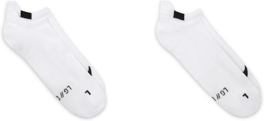 Nike Multiplier No-Show hardloopsokken (2 paar) Wit - Foto 4