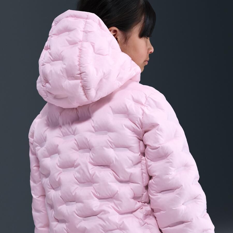 Nike naadloos gewatteerd jack voor kleuters Roze