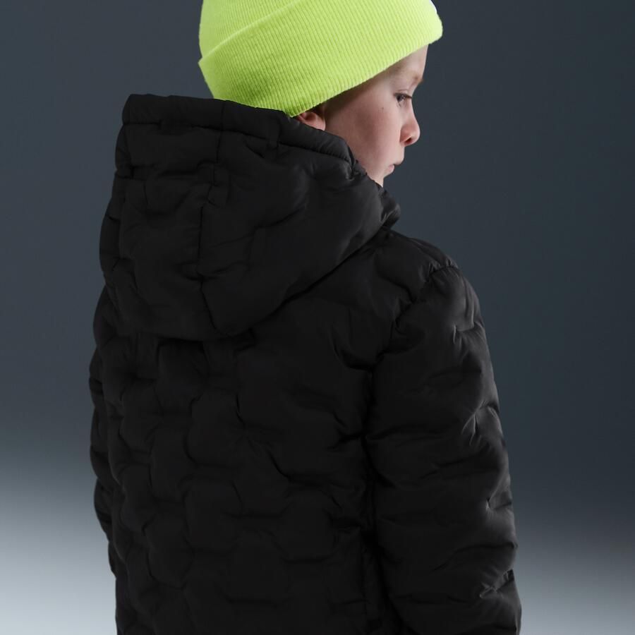 Nike naadloos gewatteerd jack voor kleuters Zwart