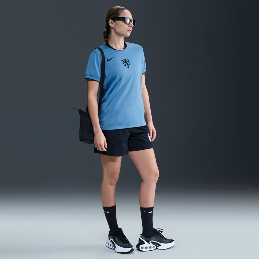 Nike Nederland 2025 Stadium Uit (vrouwenelftal) Dri-FIT replicavoetbalshirt voor dames Blauw - Foto 3