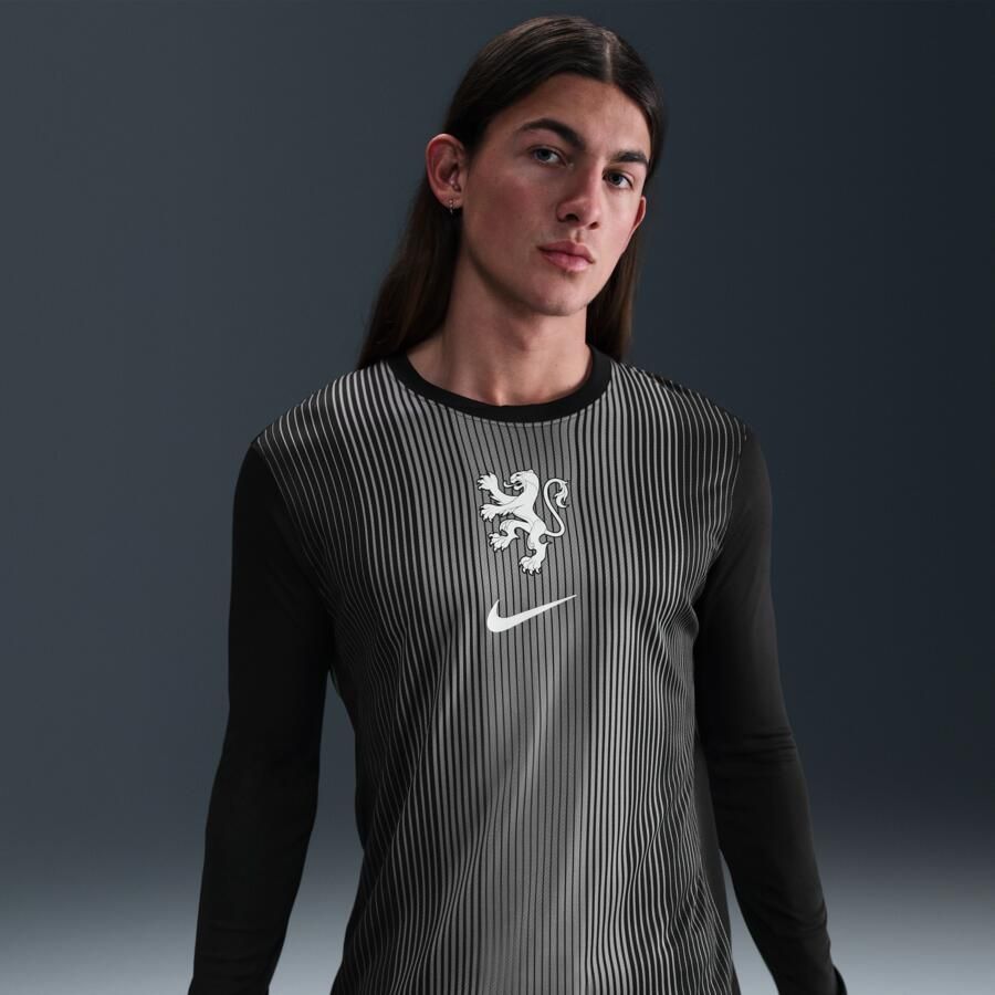 Nike Nederland 2025 26 Stadium Goalkeeper Dri-FIT replicavoetbalshirt met lange mouwen voor heren Zwart - Foto 4