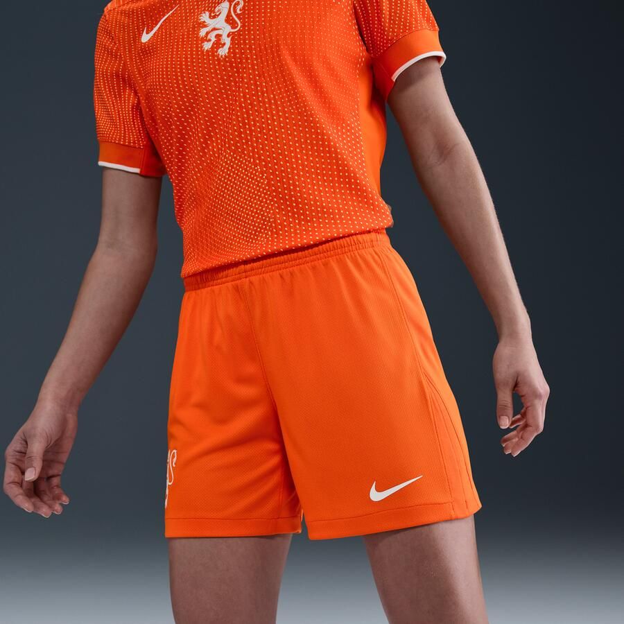 Nike Nederland 2025 26 Stadium Thuis Dri-FIT replicavoetbalshorts voor dames Oranje