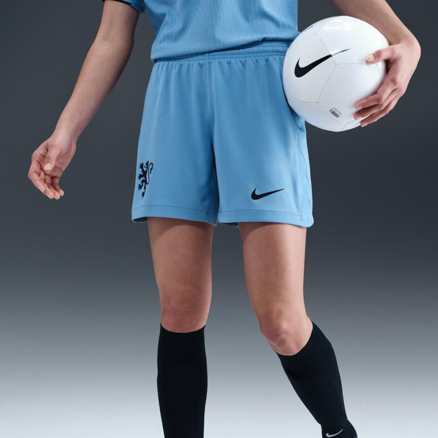 Nike Nederland 2025 26 Stadium Uit Dri-FIT replicavoetbalshorts voor dames Blauw