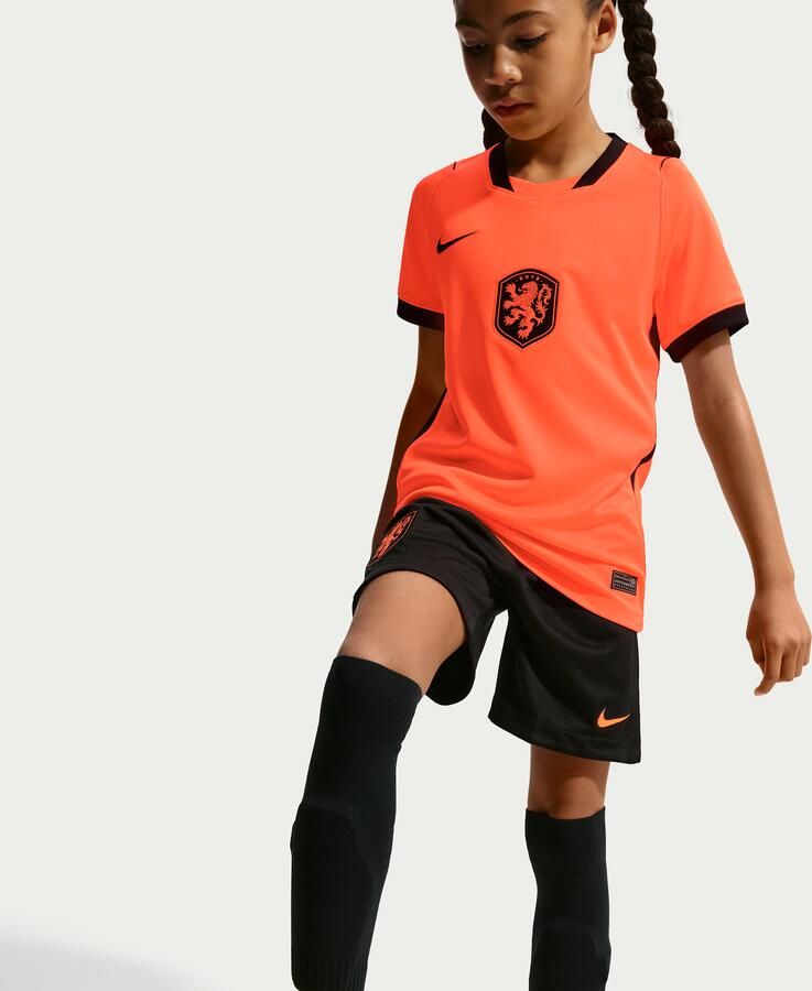 Nike Nederland 2026 Stadium Thuis replica voetbalshirt met Dri-FIT voor kids Oranje - Foto 3
