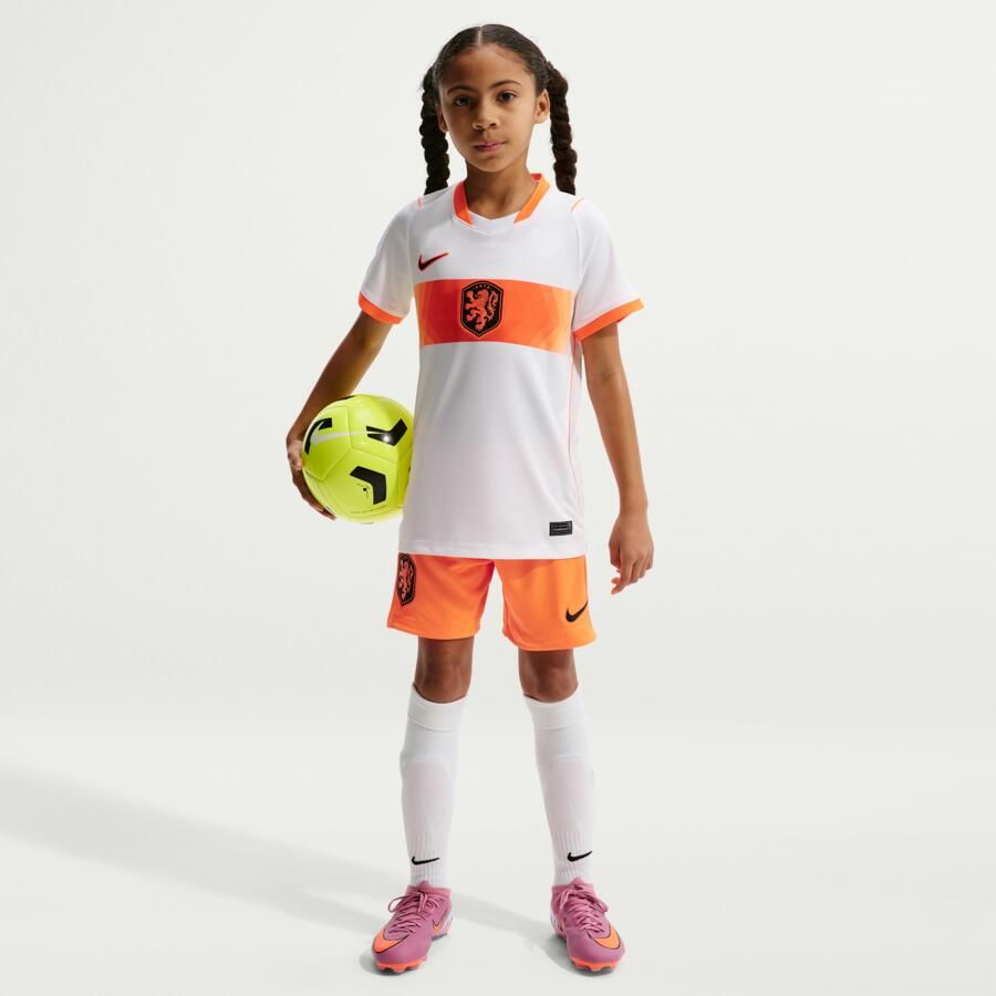 Nike Nederland 2026 Stadium Uit Dri-FIT replica voetbalshorts voor kids Oranje