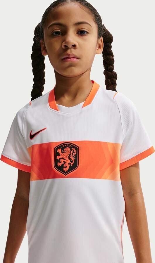 Nike Nederland 2026 Stadium Uit replica voetbalshirt met Dri-FIT voor kids Wit - Foto 3