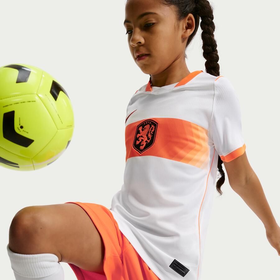 Nike Nederland 2026 Stadium Uit replica voetbalshirt met Dri-FIT voor kids Wit - Foto 4