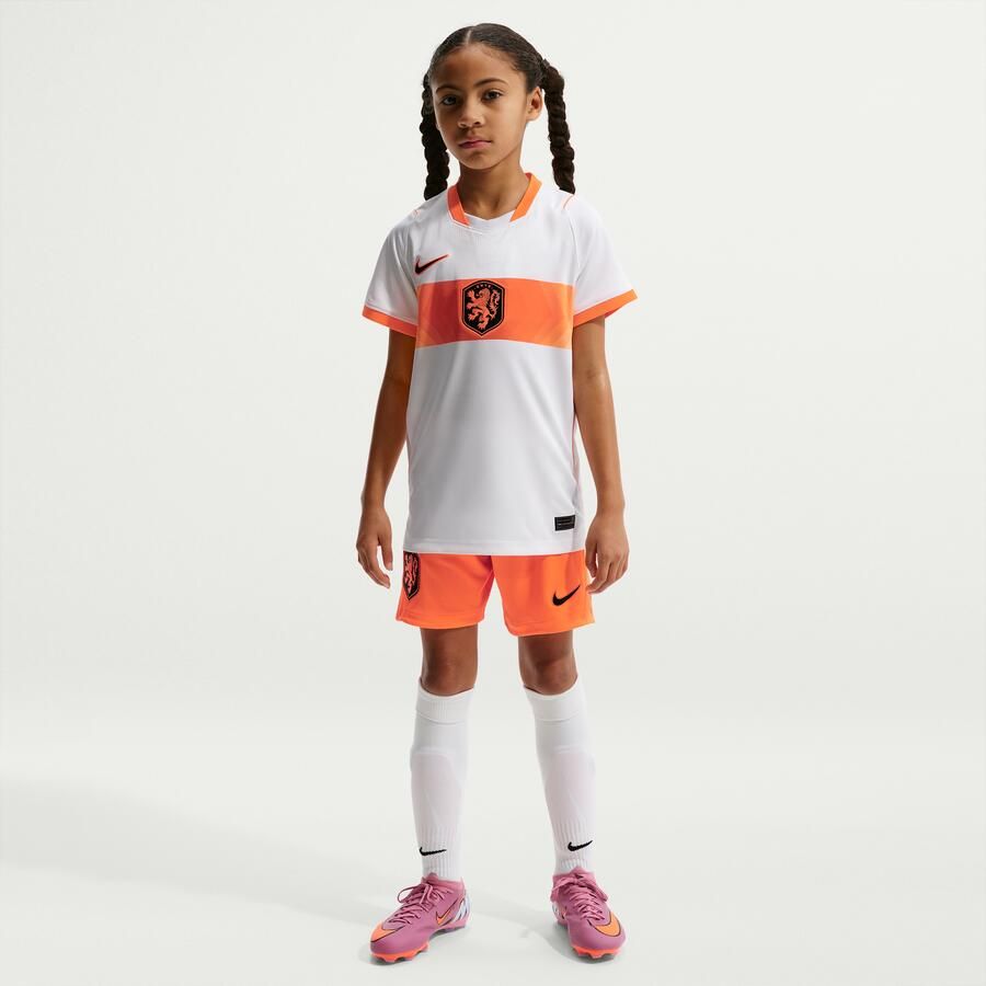Nike Nederland 2026 Stadium Uit replica voetbalshirt met Dri-FIT voor kids Wit - Foto 5