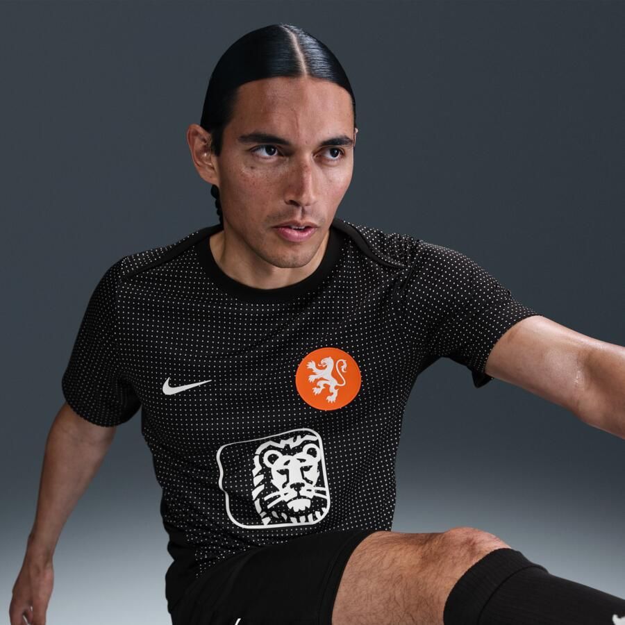Nike Nederland Academy Pro Dri-FIT warming-uptop met korte mouwen voor heren Zwart - Foto 4