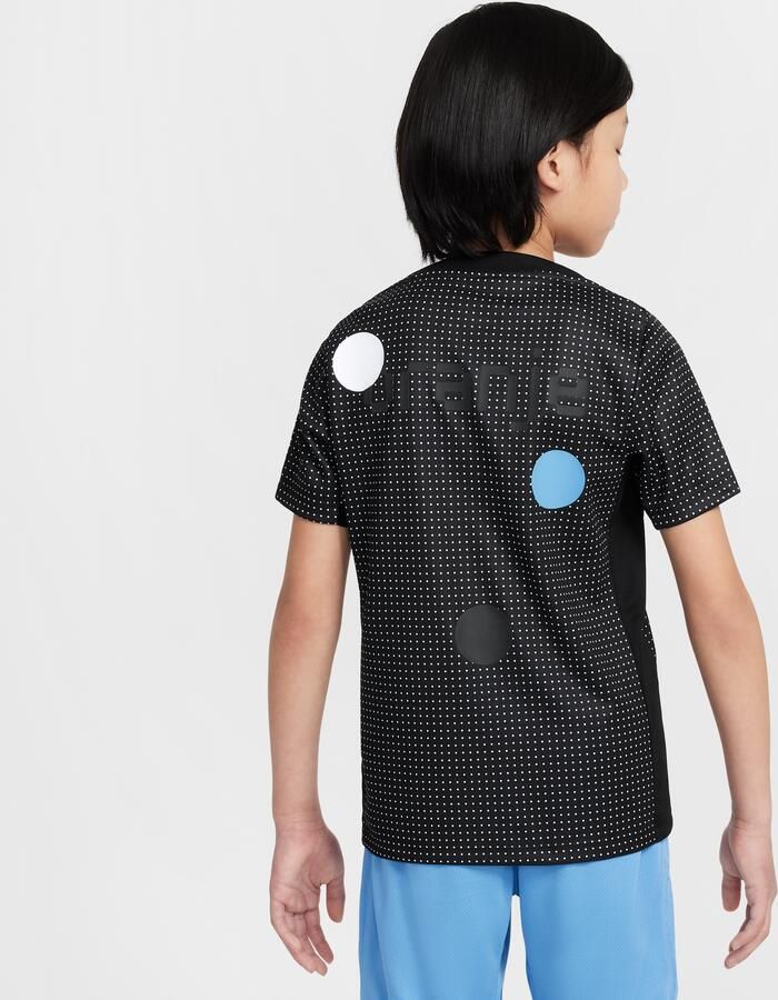 Nike Nederland Academy Pro Dri-FIT warming-uptop met korte mouwen voor kids Zwart - Foto 3