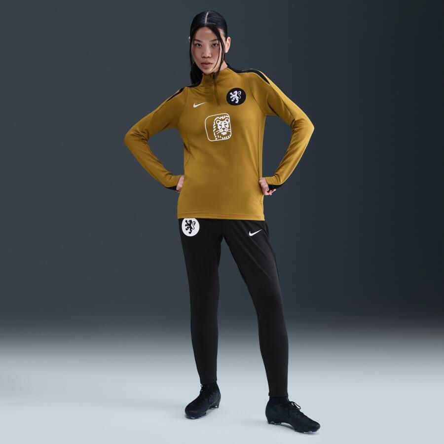 Nike Nederland Strike Dri-FIT knit voetbalbroek voor dames Zwart - Foto 4