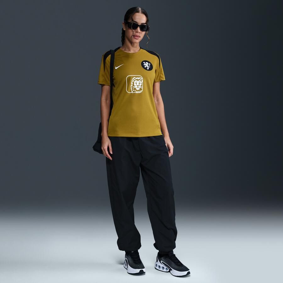 Nike Nederland Strike Dri-FIT voetbaltop met korte mouwen voor dames Bruin - Foto 3