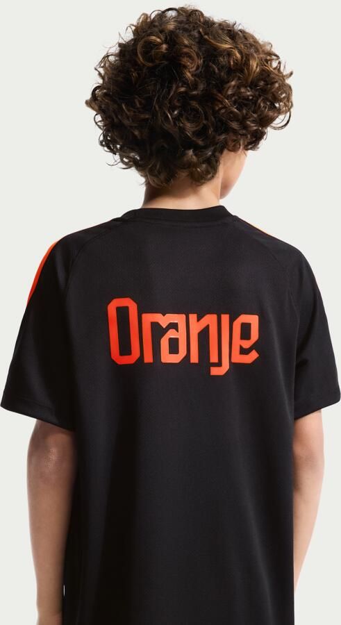Nike Nederland Strike Dri-FIT voetbaltop met korte mouwen voor kids Zwart - Foto 5