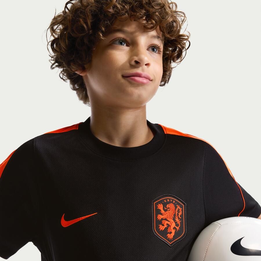 Nike Nederland Strike Dri-FIT voetbaltop met korte mouwen voor kids Zwart - Foto 2