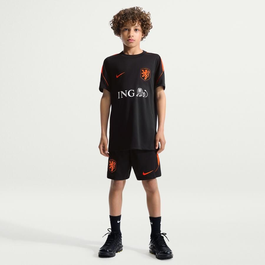 Nike Nederland Strike Dri-FIT voetbaltop met korte mouwen voor kids Zwart - Foto 3