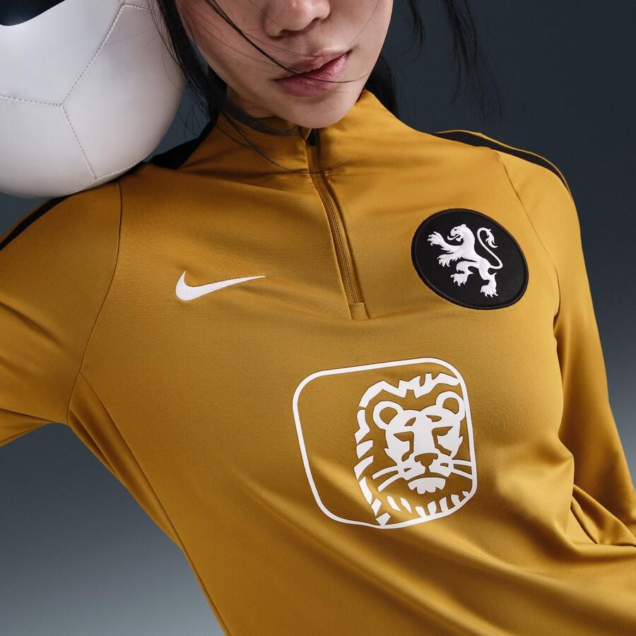 Nike Nederland Strike Dri-FIT voetbaltrainingstop voor dames Bruin - Foto 2