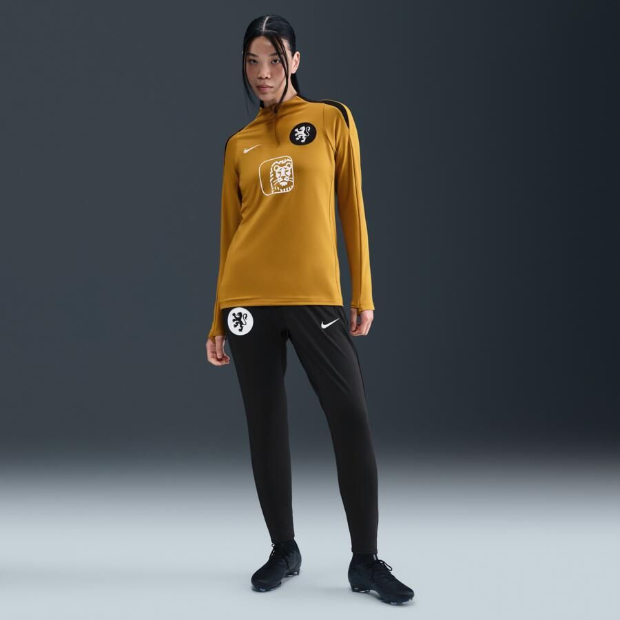Nike Nederland Strike Dri-FIT voetbaltrainingstop voor dames Bruin - Foto 3