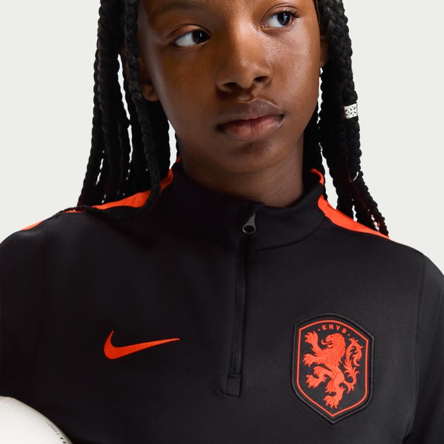 Nike Nederland Strike Dri-FIT voetbaltrainingstop voor kids Zwart - Foto 2