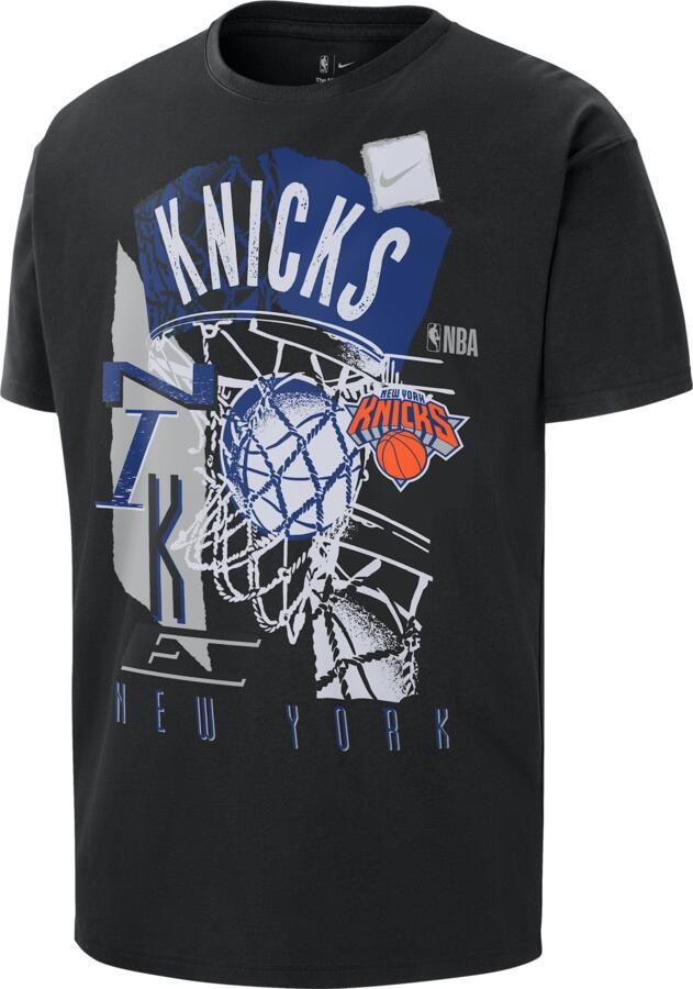 Nike New York Knicks Courtside NBA Vintage T-shirt voor heren Zwart - Foto 2