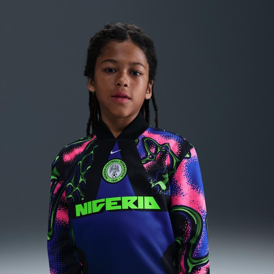 Nike Nigeria Hollywood Keeper Dri-FIT voetbalshirt voor kids Zwart - Foto 4