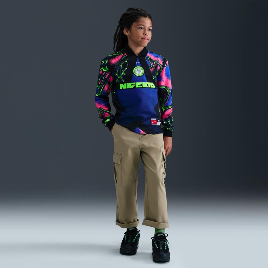 Nike Nigeria Hollywood Keeper Dri-FIT voetbalshirt voor kids Zwart - Foto 3