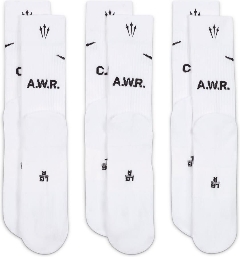 Nike NOCTA crew sokken (3 paar) Wit - Foto 3