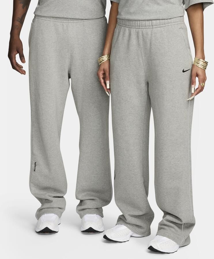 Nike NOCTA Fleece CS joggingbroek met open zoom Grijs