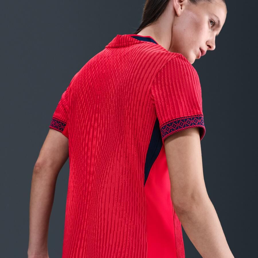 Nike Noorwegen 2025 Match Thuis (vrouwenelftal) Dri-FIT ADV authentiek voetbalshirt voor dames Rood