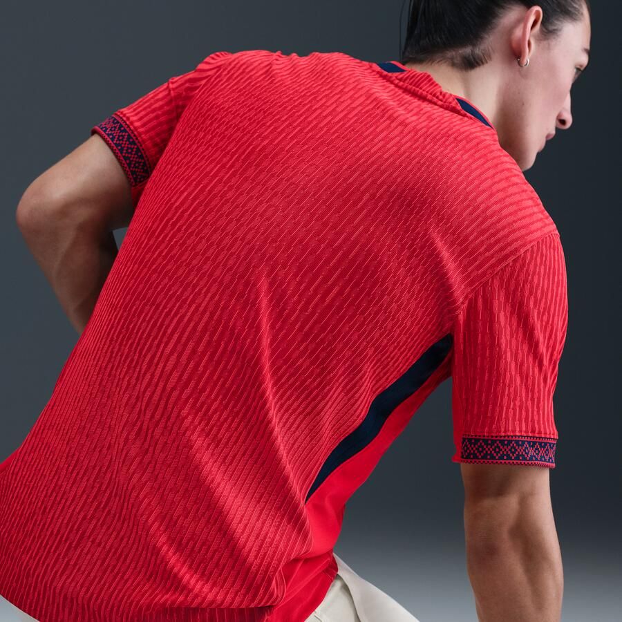 Nike Noorwegen 2025 Match Thuis (vrouwenelftal) Dri-FIT ADV authentiek voetbalshirt voor heren Rood