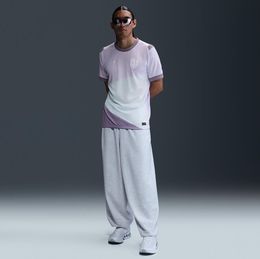 Nike Noorwegen 2025 Stadium Uit (vrouwenelftal) Dri-FIT replicavoetbalshirt voor heren Paars - Foto 3