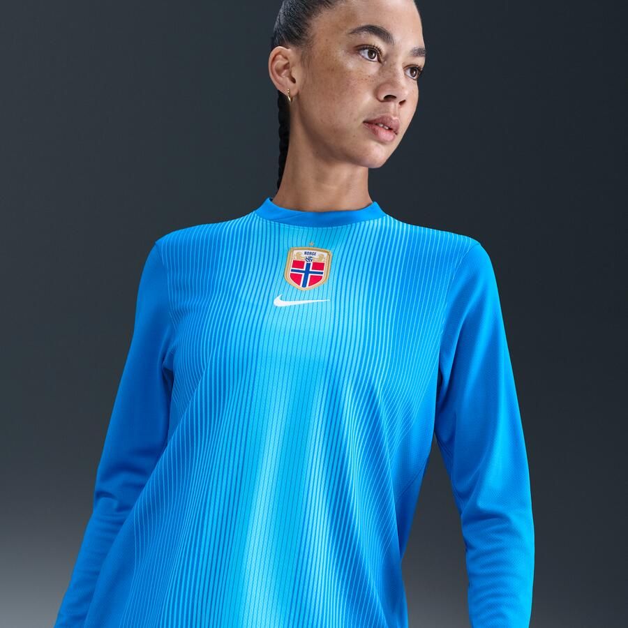 Nike Noorwegen 2025 26 Stadium Goalkeeper Dri-FIT replicavoetbalshirt met lange mouwen voor dames Blauw - Foto 4