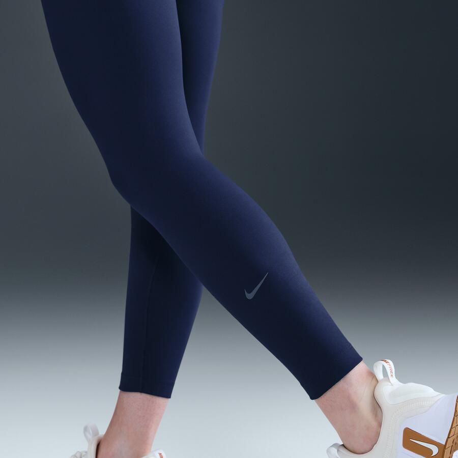 Nike One 7 8-legging met hoge taille voor dames Blauw - Foto 2