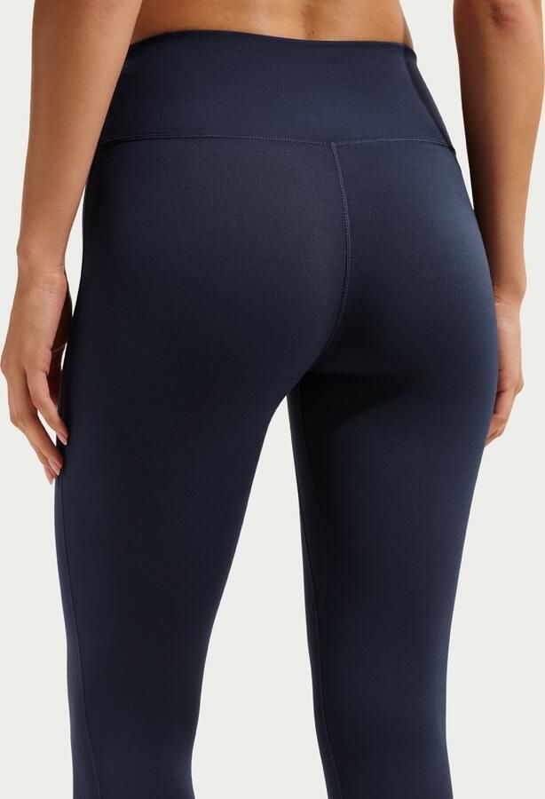 Nike One 7 8-legging met hoge taille voor dames Blauw - Foto 3