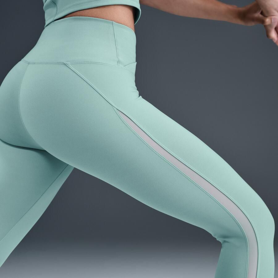 Nike One 7 8-legging met hoge taille voor dames Groen - Foto 2