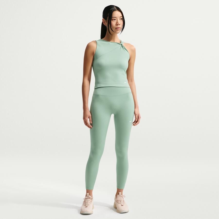 Nike One 7 8-legging met hoge taille voor dames Groen