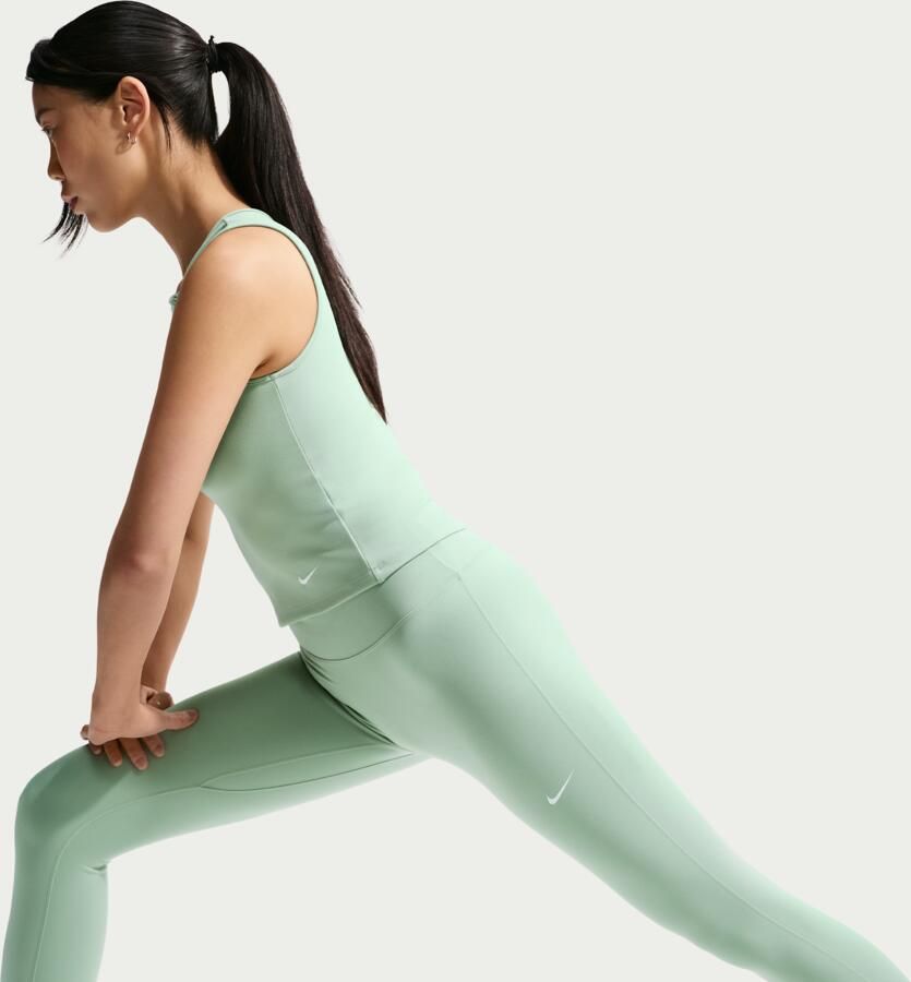 Nike One 7 8-legging met hoge taille voor dames Groen - Foto 2
