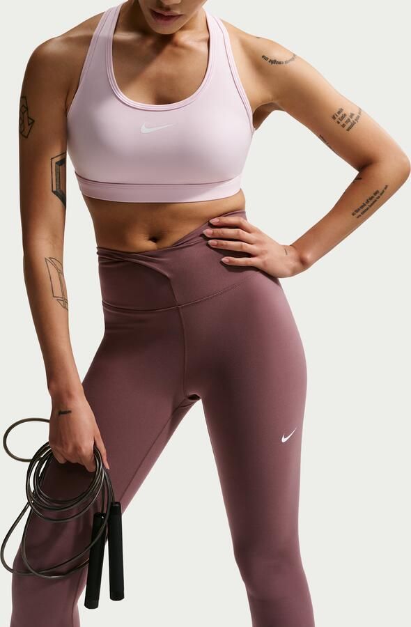 Nike One 7 8-legging met hoge taille voor dames Paars - Foto 2