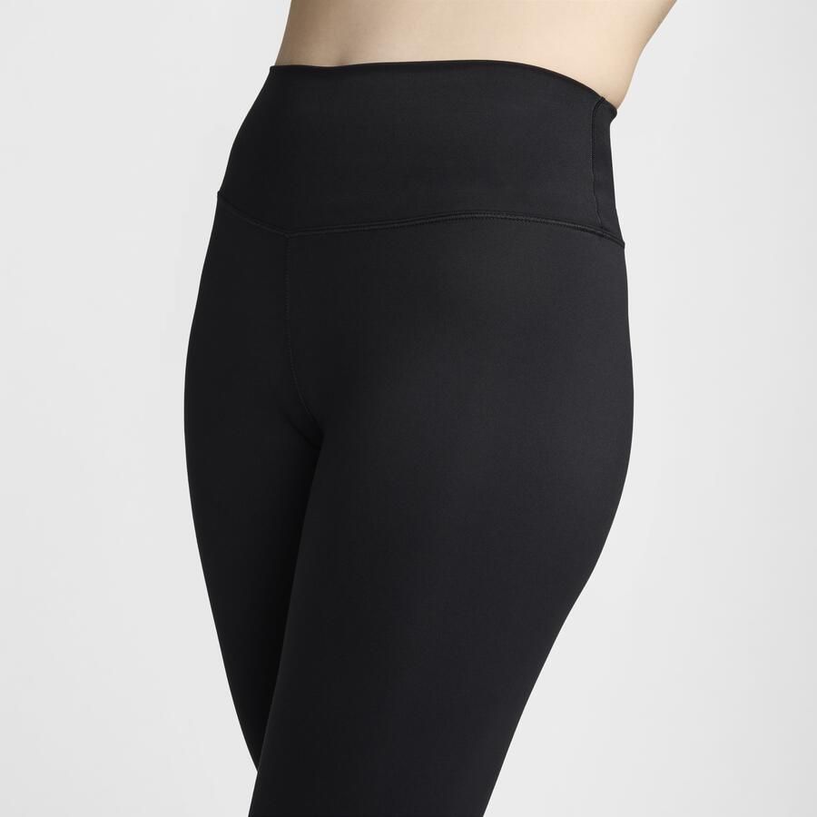 Nike One 7 8-legging met hoge taille voor dames Zwart