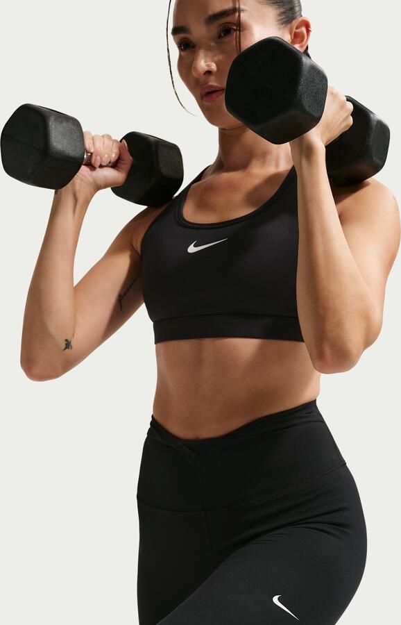 Nike One 7 8-legging met hoge taille voor dames Zwart
