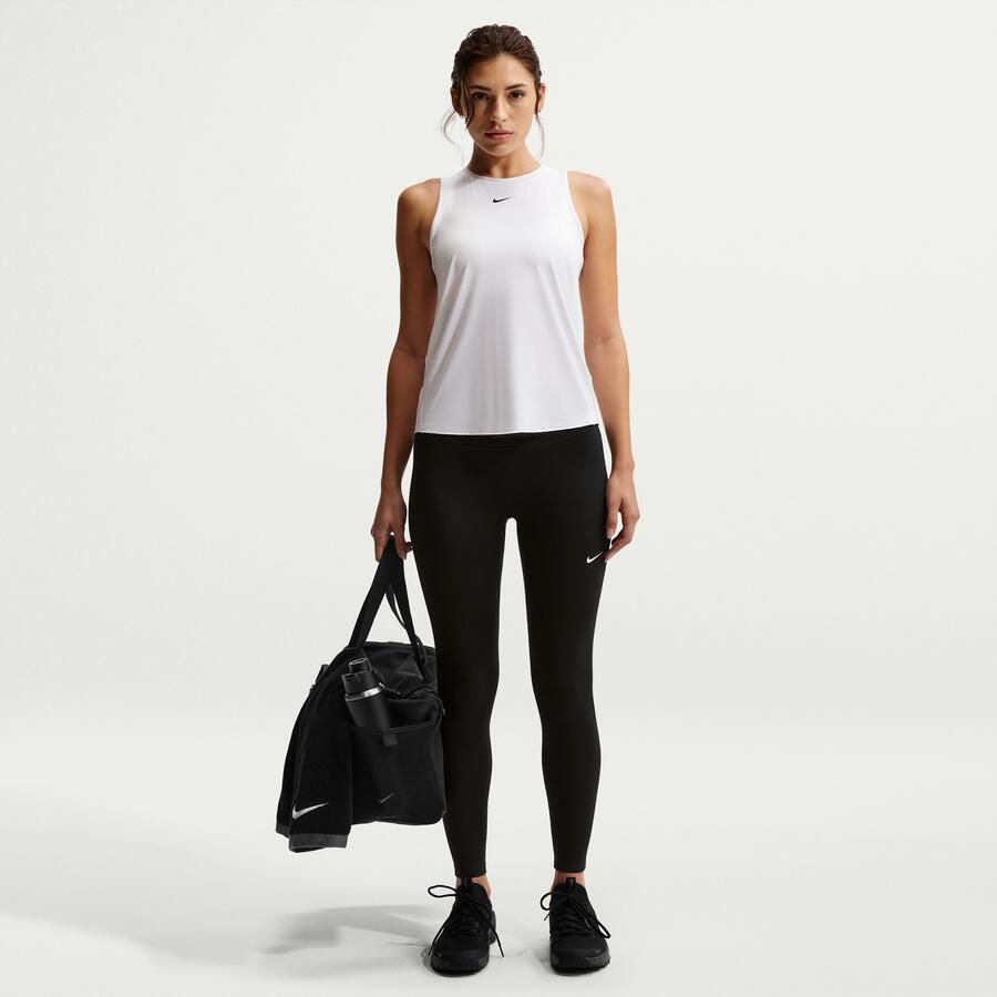 Nike One 7 8-legging met hoge taille voor dames Zwart