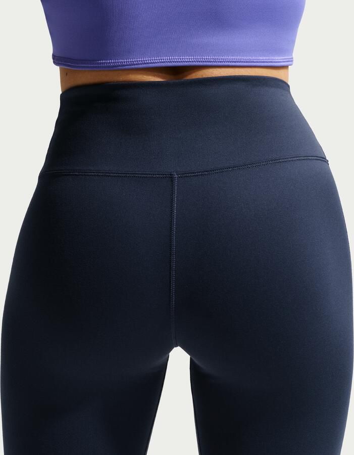 Nike One bikershorts met hoge taille voor dames (20 cm) Blauw - Foto 3