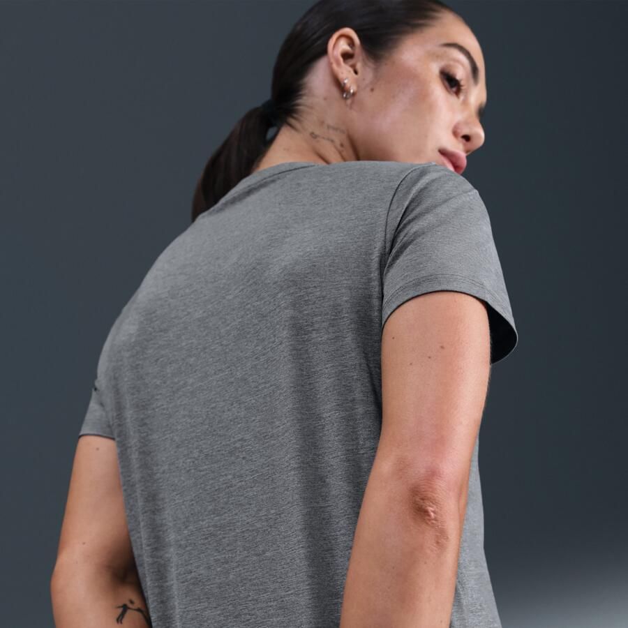Nike One Classic Dri-FIT damestop met korte mouwen Grijs