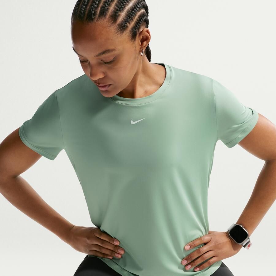 Nike One Classic Dri-FIT damestop met korte mouwen Groen
