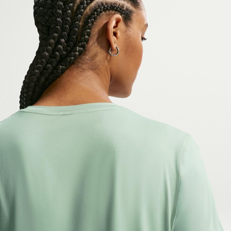 Nike One Classic Dri-FIT damestop met korte mouwen Groen - Foto 2