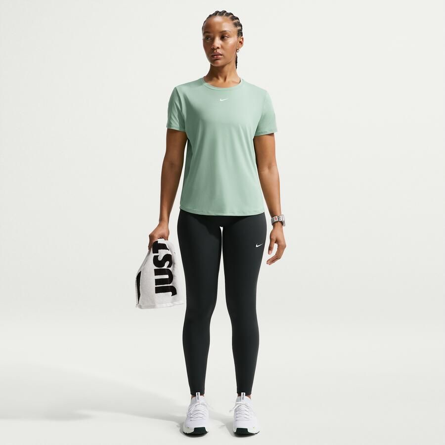 Nike One Classic Dri-FIT damestop met korte mouwen Groen - Foto 4